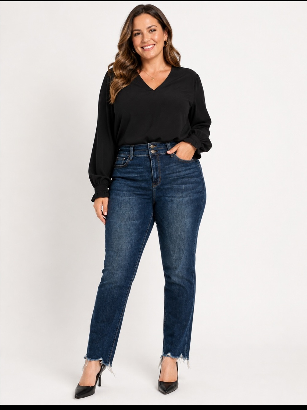 MICA Denim high rise crop size 32
